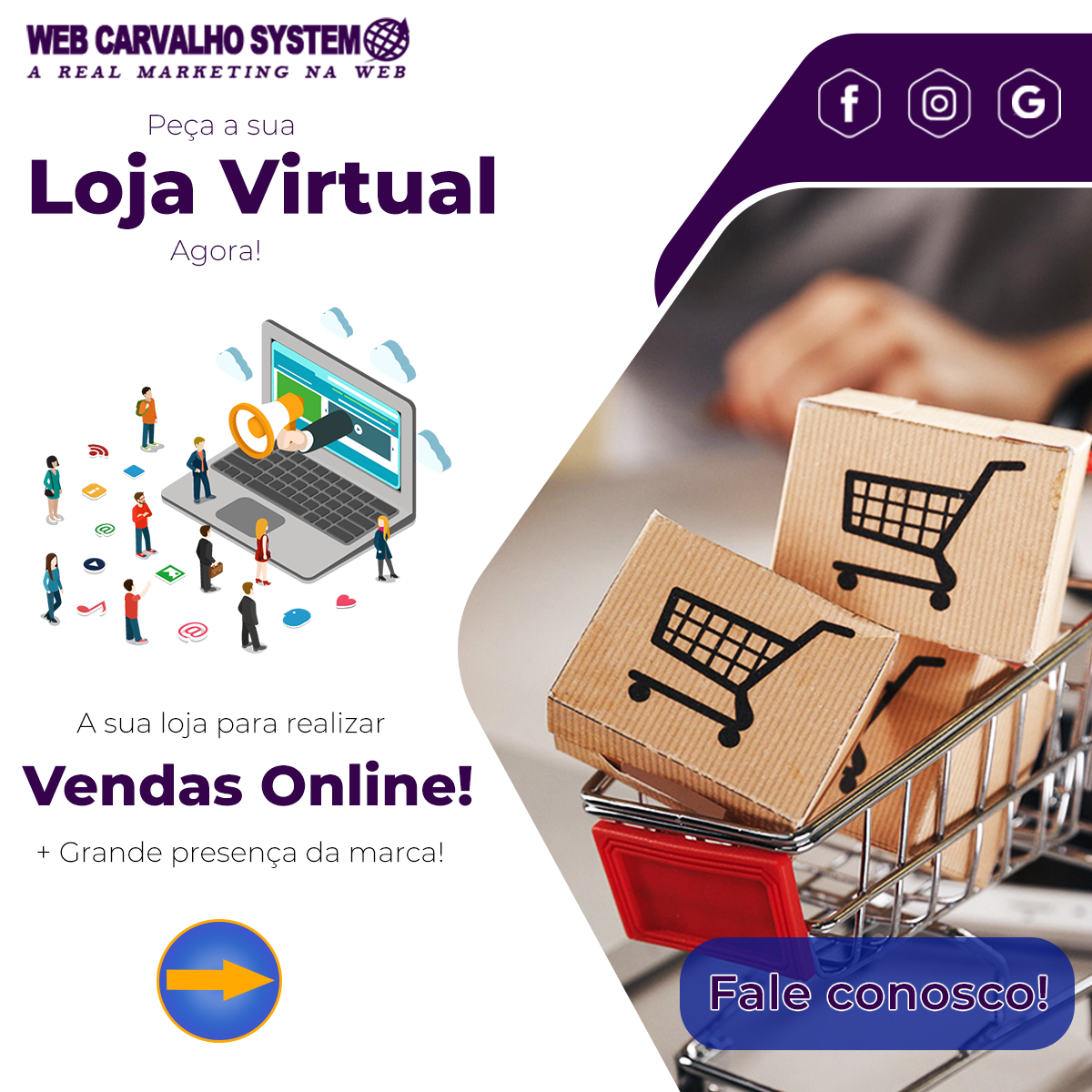 criação de loja virtual no df